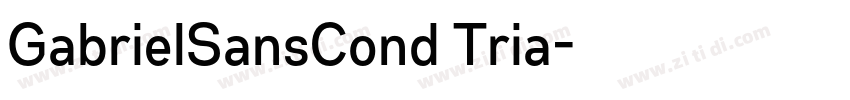 GabrielSansCond Tria字体转换
